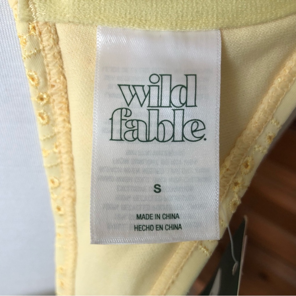 NWT Wild Fable Eyelet Lace Swim Top - Picture 6 of 6
